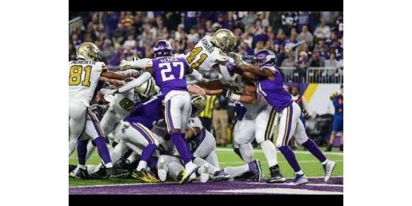 New Orleans Saints slås av ett vildkort av Minnesota Vikings igen